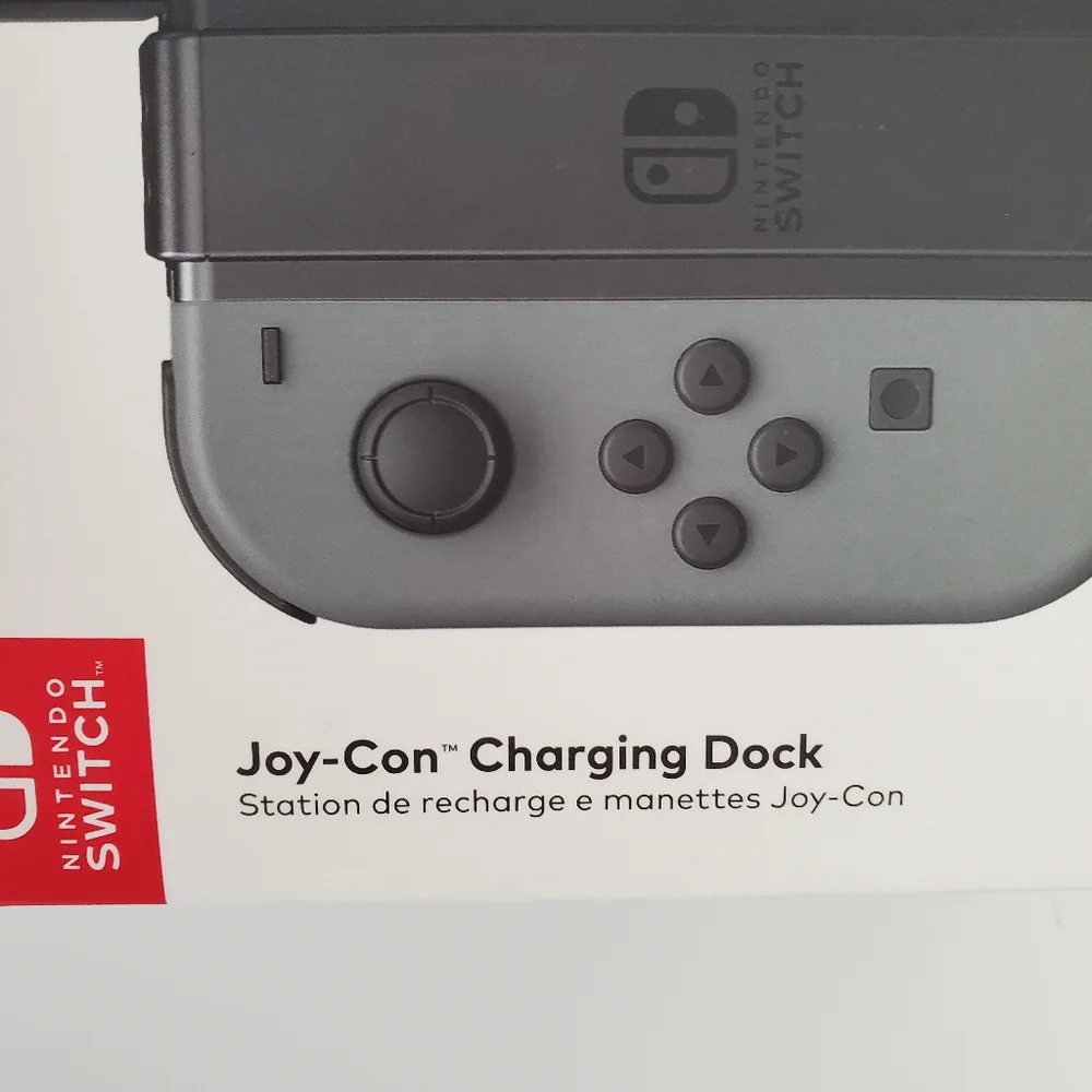 Joy-Con Charging Dock for Nintendo Switch - Black and Gray NIB